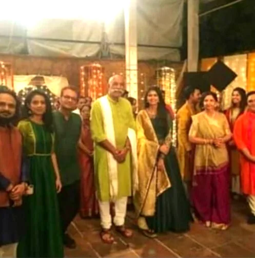 Group frame from the devotional production
