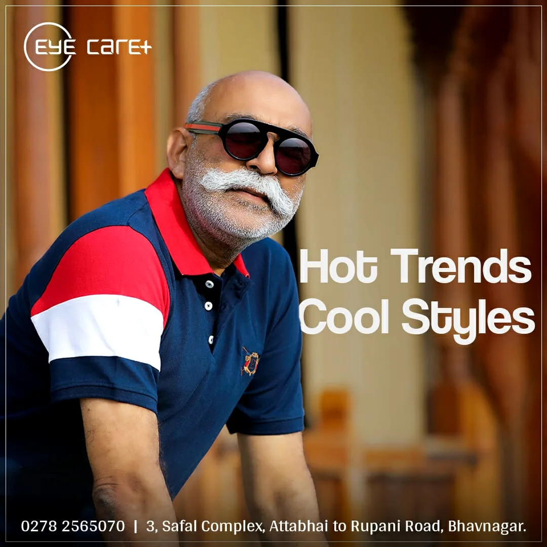 Eyewear campaign featuring Mehul Vadodaria