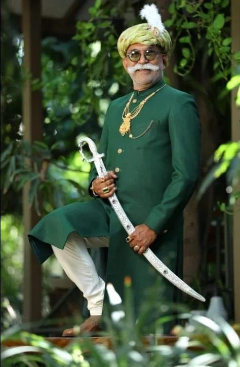 Mehul Vadodaria in formal traditional attire