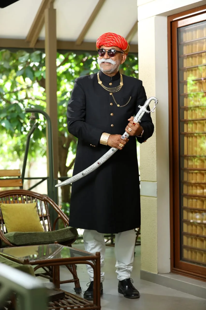 Mehul Vadodaria in royal-inspired formal attire