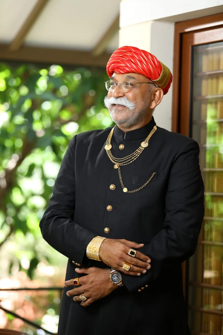 Heritage portrait with red turban