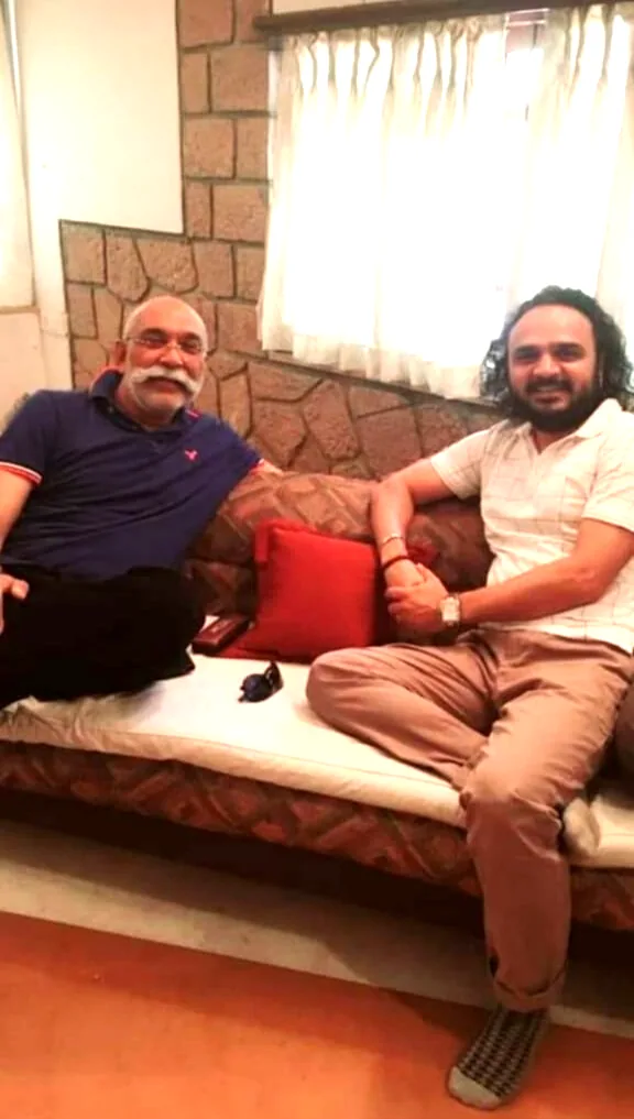 Mehul Vadodaria with Gujarati actor and model Vyoma Nandi